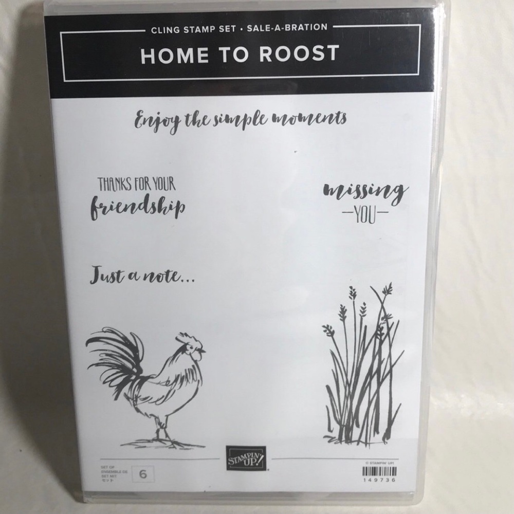 Stampin’ Up! Home To Roost Cling Stamp Set